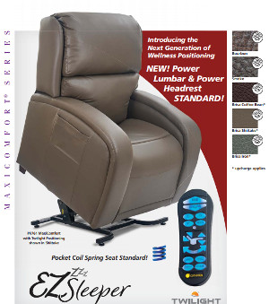 EZ Sleeper w/ Twilight - Medium/Large Lift Chair